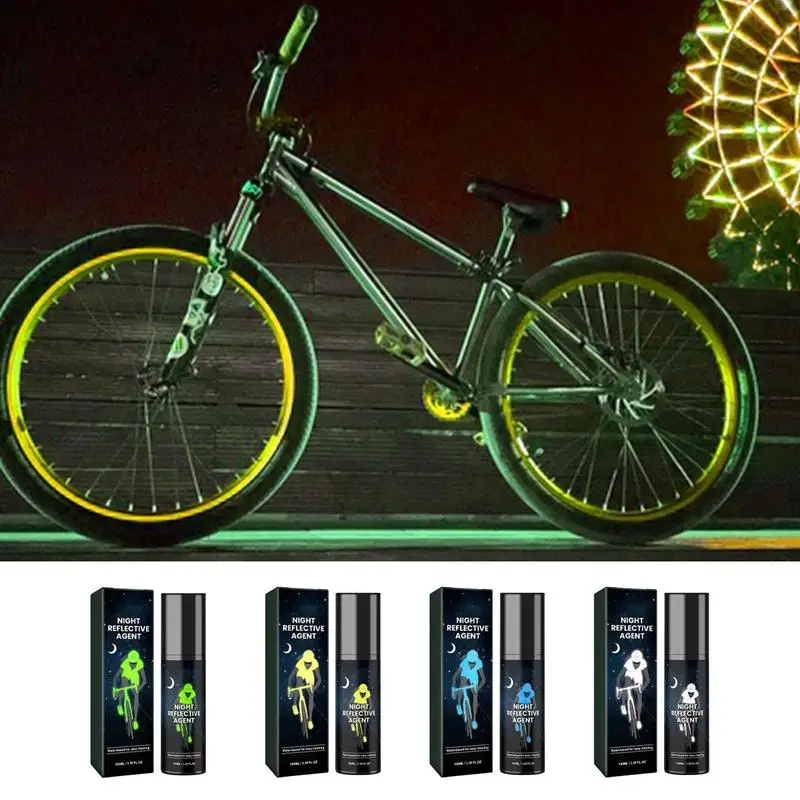 100ml Bright Spray Paint For Night Riding Glow-in-The-Dark Paint reflective night spray paint For Fabric Bicycles Skateboards