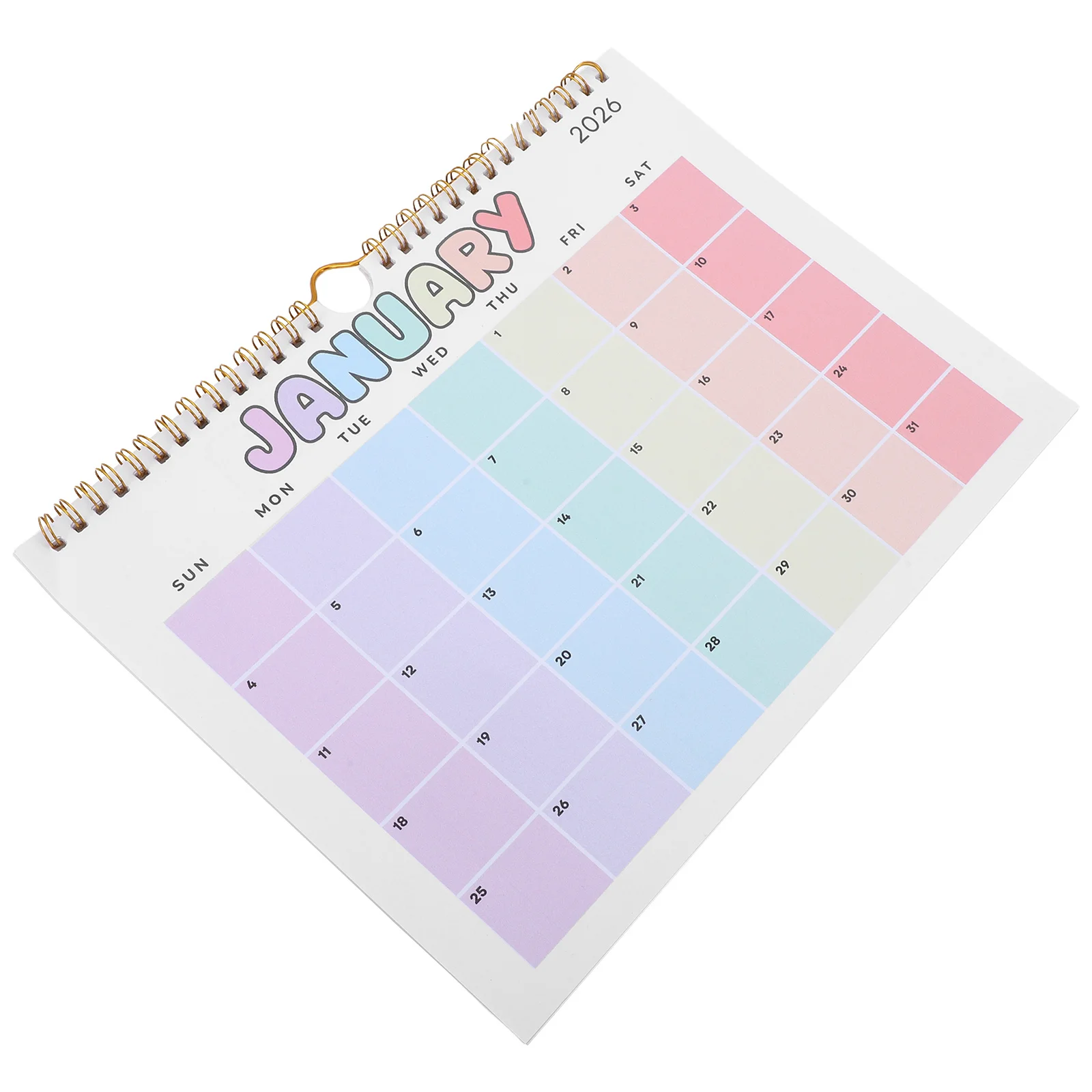 

12-Month 2026 Hanging Wall Calendar 11X8.25 Inch Coil-Bound Monthly Planner For Office Kitchen Home Family Scheduling Paper