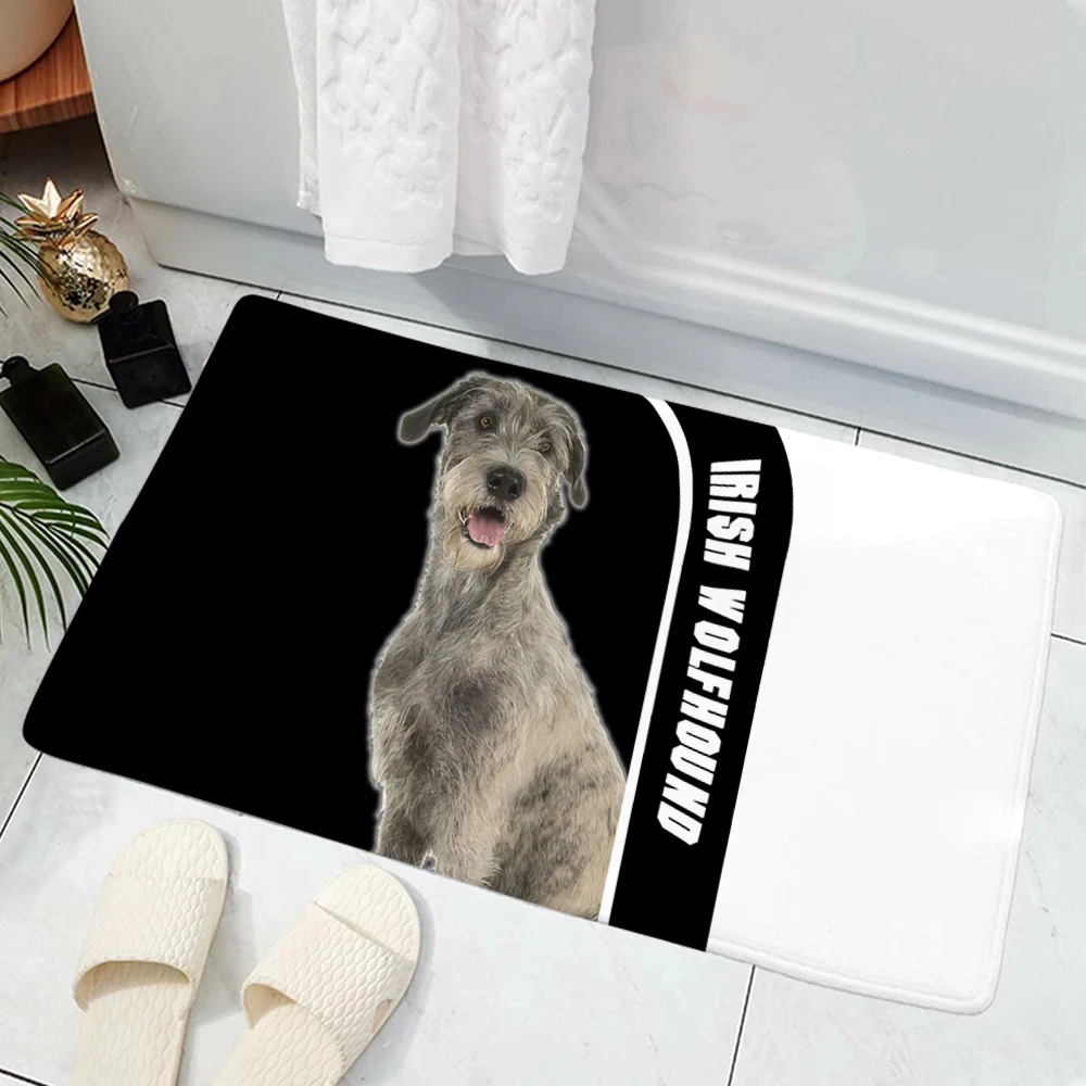 Please Remember Chihuahua Dog Doormat Decor Print Pet Dog Carpet Flannel Non-Slip Absorption Doormat for Bedroom Kitchen