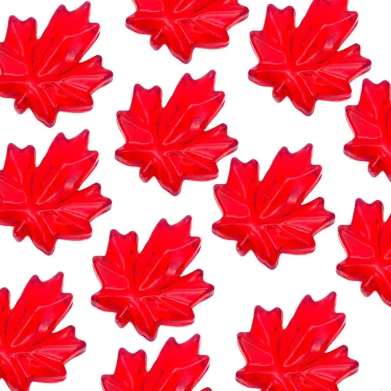 N58C 120pcs Harvest Festival Acrylic Maple Leaves for Taird Table Fall Decoration Shopelishments Home Chilishs