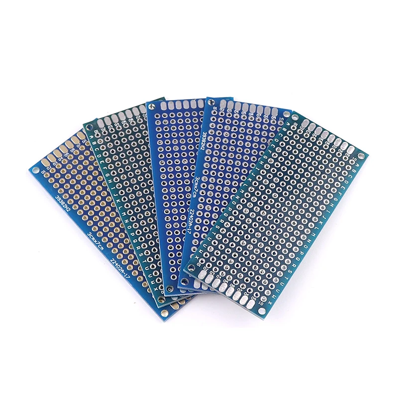 5PCS สีดํา 3x7 ซม.คู่ด้านข้างต้นแบบ DIY Universal พิมพ์วงจร PCB Board Protoboard PCB ชุด Breadboard ชุด