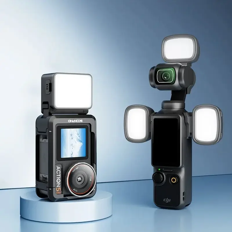

Mini Fill Light for DJI Action3/4/5Pro Magnetic Quick Release Fill Light Suit for OSMO Pocket3/Nano Sports Camera Accessories