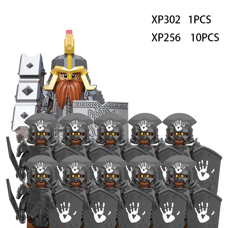 

Medieval Elf Rohan soldiers Guard Army lotr Action Figures Mini Bricks Doll Assemble Building Blocks MOC DIY Toys for kid gifts