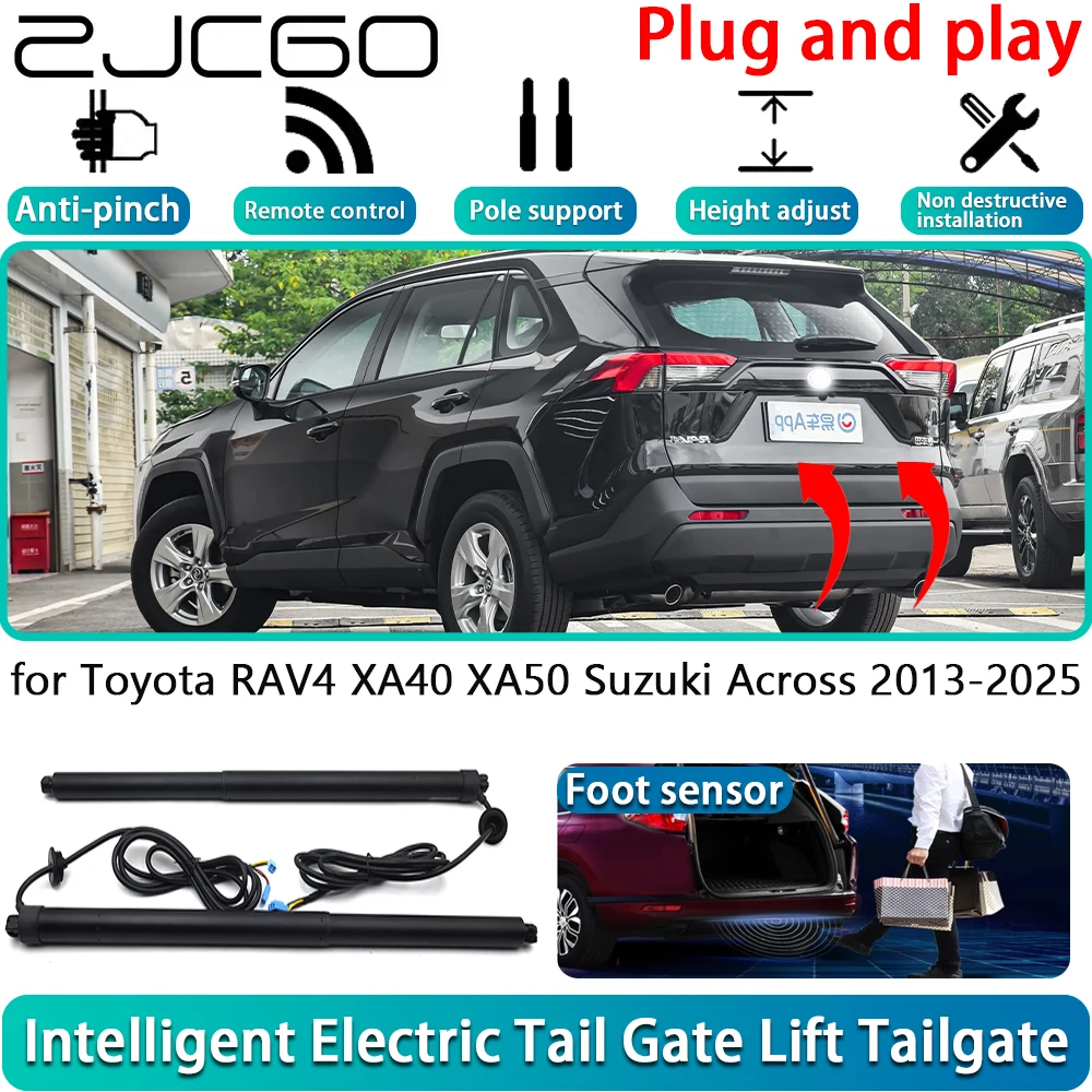 

ZJCGO for Toyota RAV4 XA40 XA50 Suzuki Across 2013-2025 Electric Powered Tailgate Power Liftgate Automatic Tailgate System