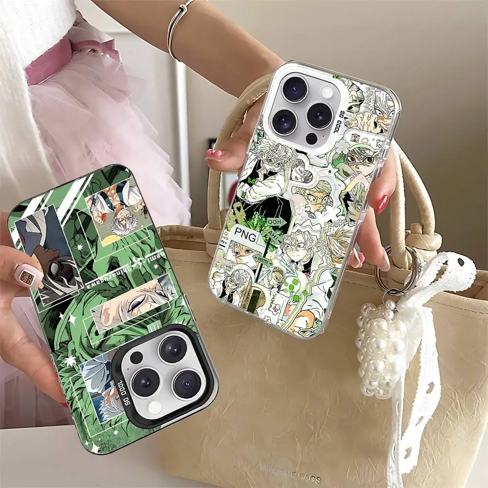 حافظة هاتف S-Shinazugawa S-Sanemi أنيقة فضية مضادة للصدمات لهاتف آيفون 17,16,15,14,13,12,11 Pro Max,X,XS,XR,7,8 Plus #2