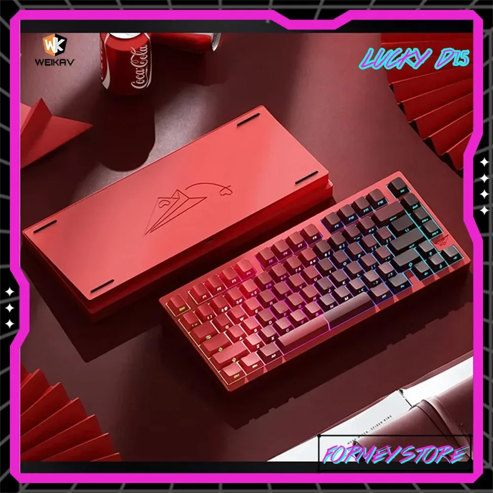 Weikav Lucky D75 Customize Finished Keyboard Aluminium Alloy Gaming Mechanical Keyboards Gaming Accessories PC Gaming Man Gifts