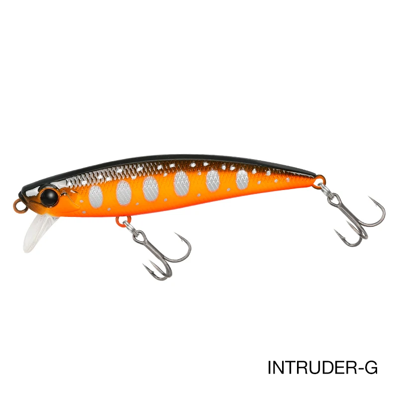 

Набор из 4-х тонущих рыболовных приманок TSURINOYA INTRUDER 71S, 71 мм, 10 г, джеркбейт-минноу для ловли форели и баса на реке, искусственные твердые приманки-крэнкбейты