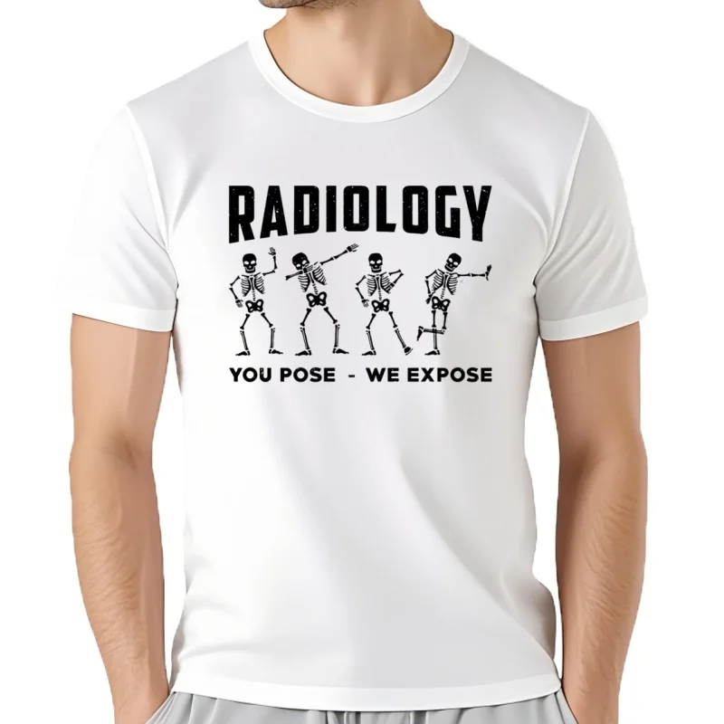 Camisetas divertidas de radiología You Pose We Expose Technologist Xray, ropa informal de algodón con gráfico, camiset