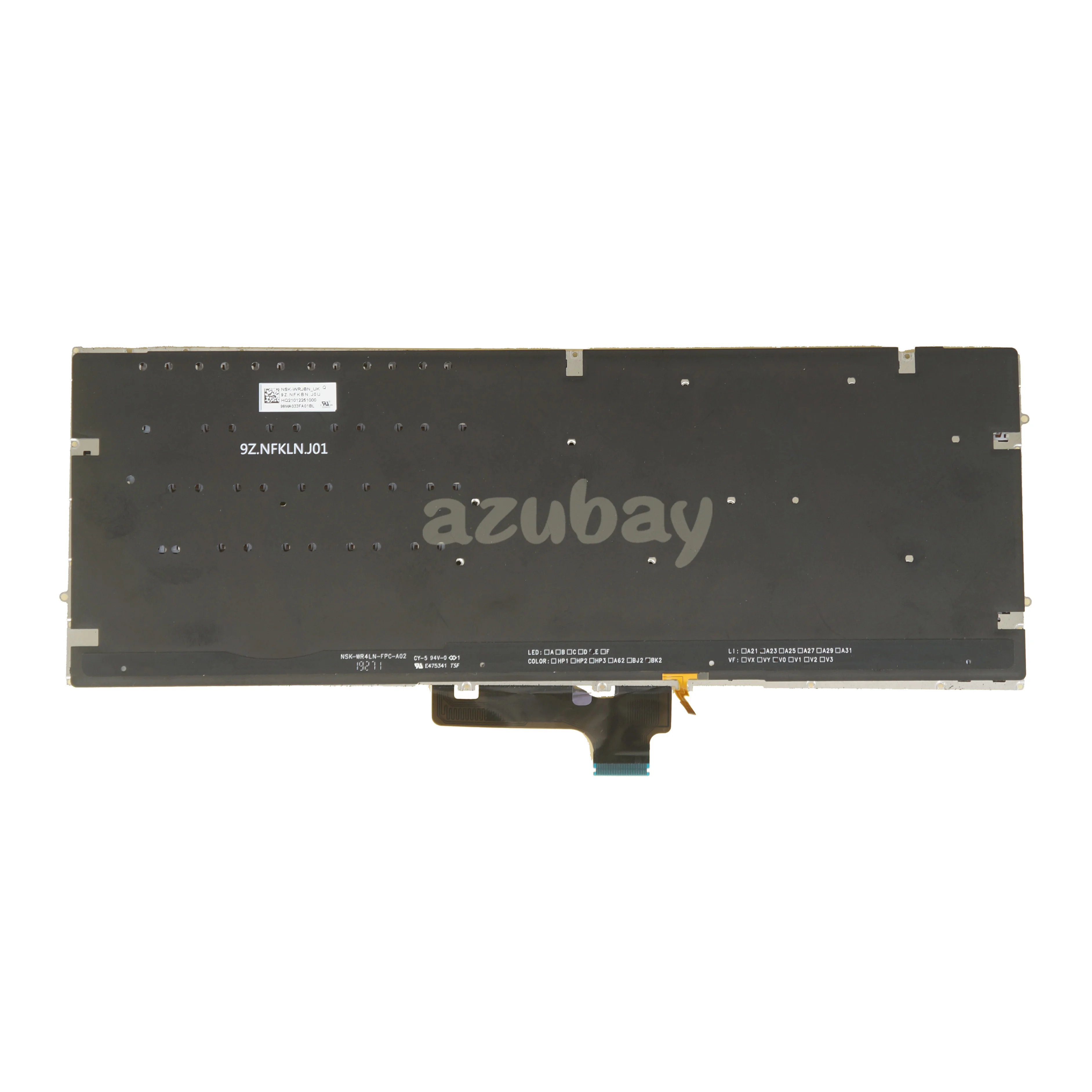 Imagem -02 - Teclado Retroiluminado para Laptop do Reino Unido Asus Zenbook Ux431fa Ux431fn Nsk-wrj_uk 9z.nfkbn.j0u 9z.nfkbn.40u Ultrabook Rosa Pálido