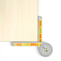 360 Degree Miter Saw Protractor Accuracy Angle Finder Gauge Ruler Goniometer