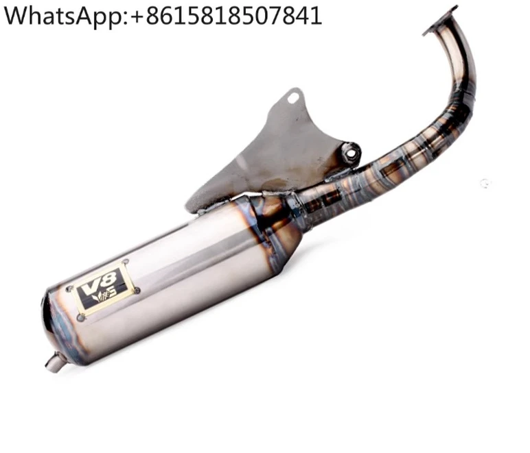 

V8 JOG50 ZR JOG90, модифицированная, выхлопная труба, прямой ряд, 11 секций, ручная труба W004