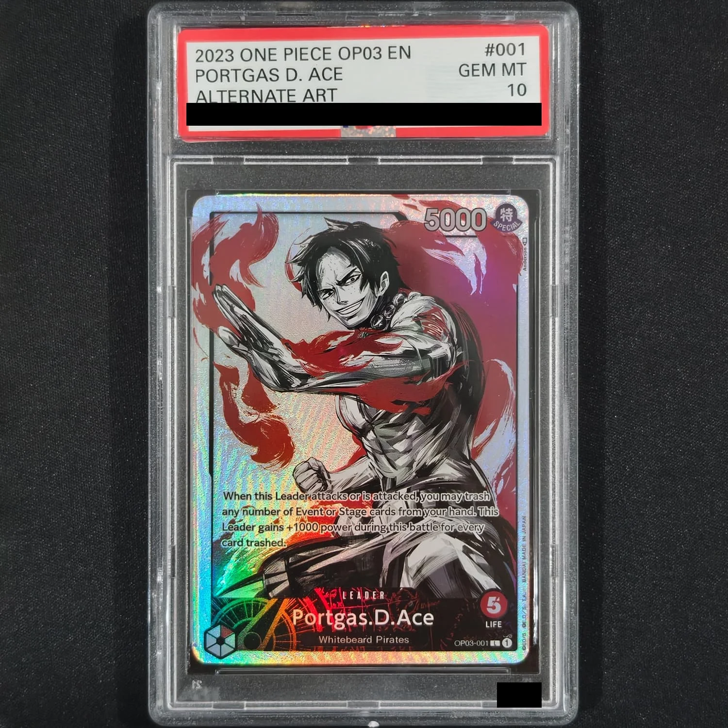 Self Made ONE PIECE English 10Points Rating Card Ace Kuro Arlong Nami Iceburg Lucci Linlin Katakuri OP03 Game Collection Toy - view 3