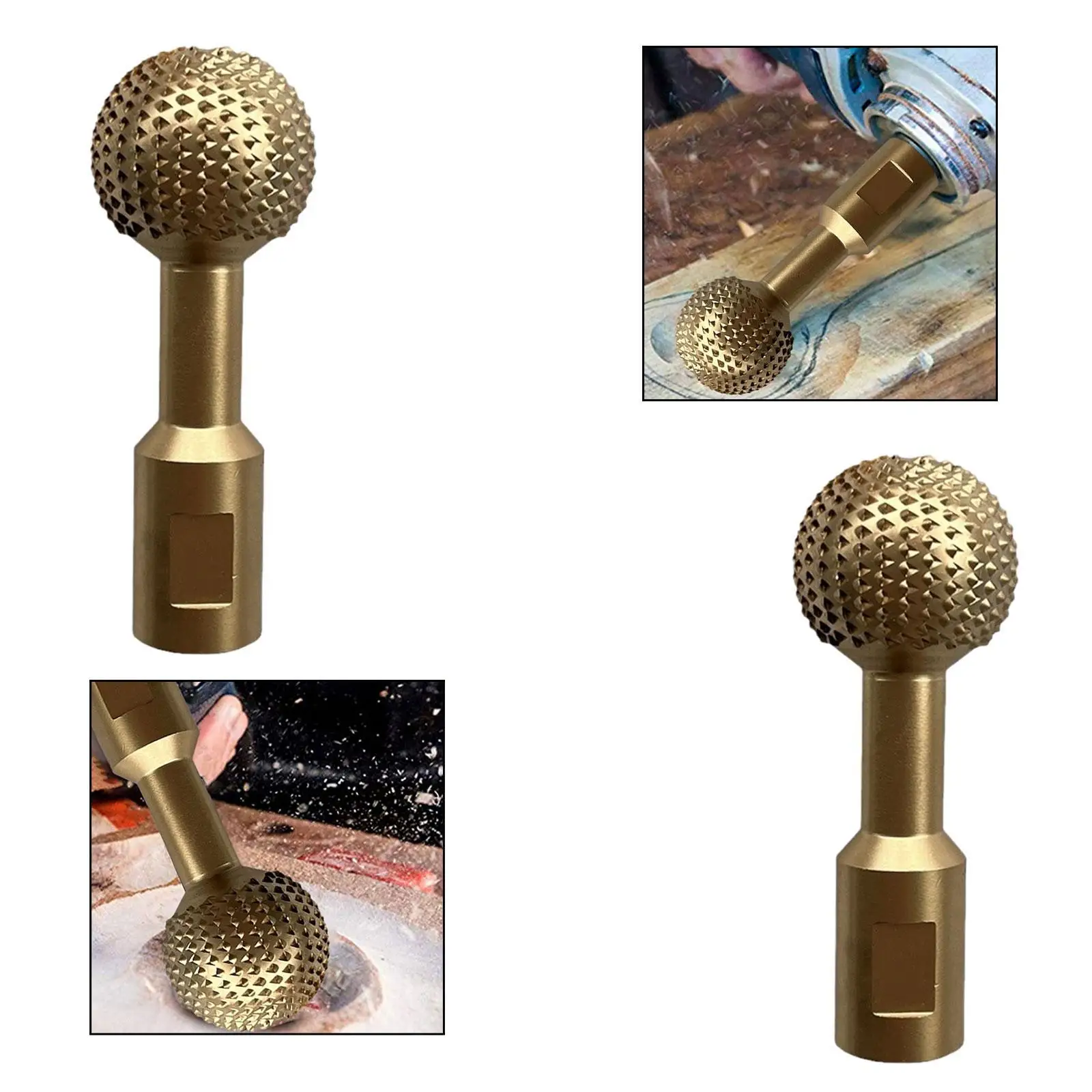 Sphere Rotary Burr High Performance Ball Gouge Angle Grinder Attachment for Angle Grinder Casting Sculpting Woodworking Grinding