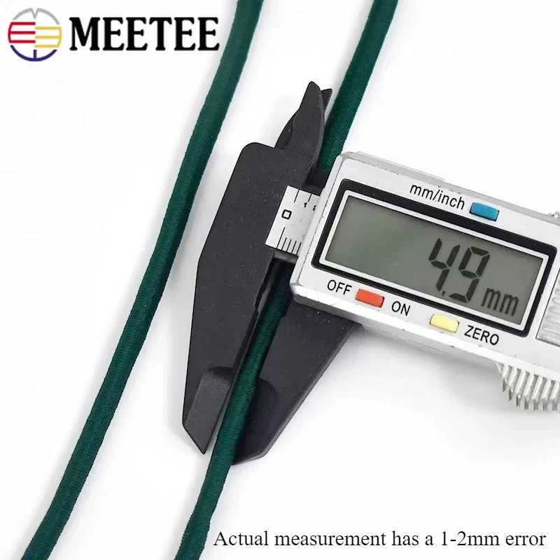 4-20M 4.5-5mm Color Elastic Rope For Pant Belt Round Stretch Rubber Band Headwear Decoration Spring Cord DIY Sewing Accessories