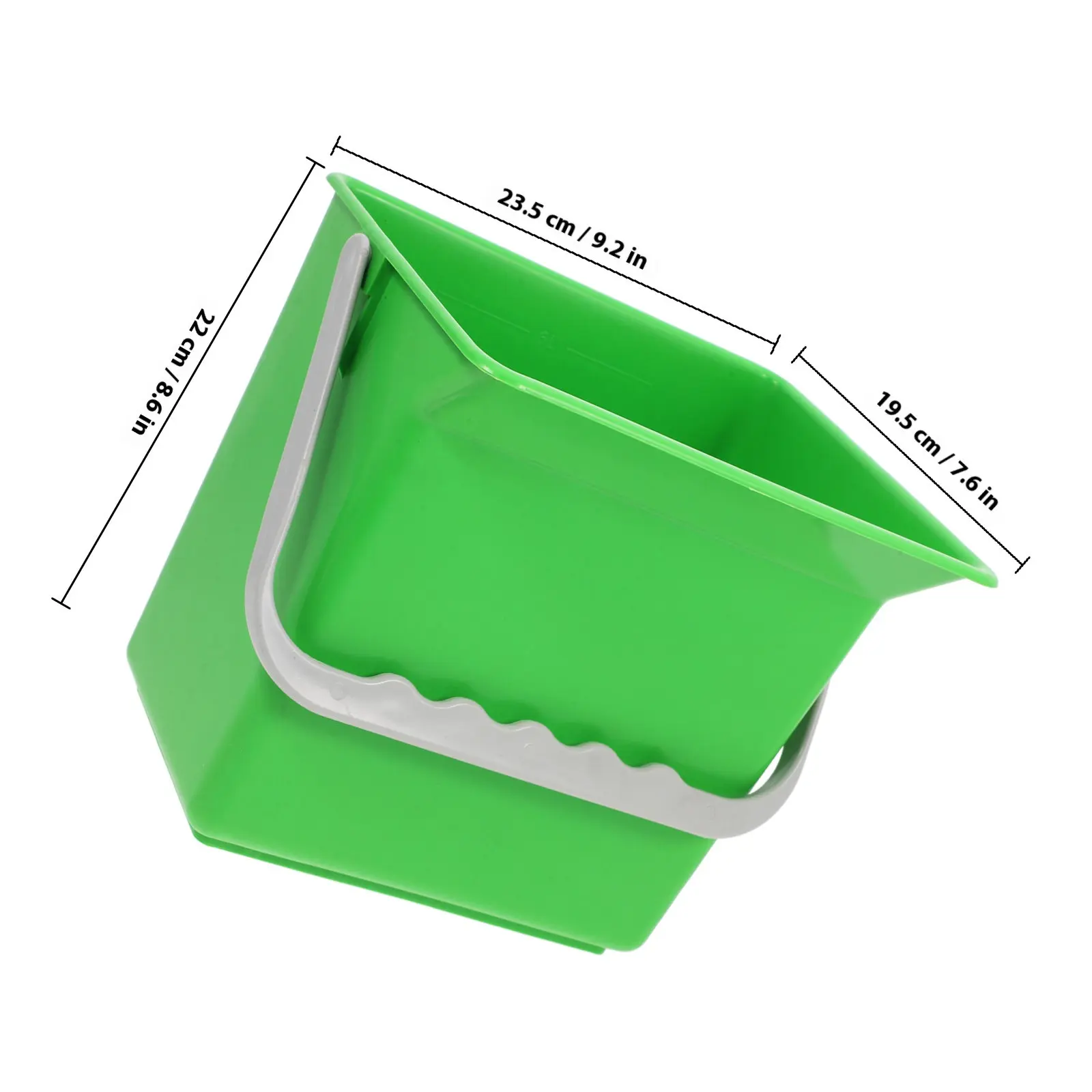 Plastic Cleaning Bucket with Handle Spout Graduated Scale for Car Detailing Home Window Washing and Mopping