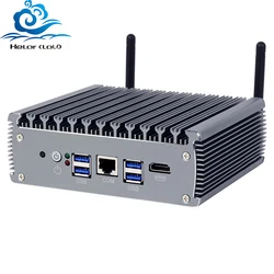 Fanless Mini PC 11th Gen i5-1135G7 Windows 10 Linux Ubuntu 6x LAN intel i225V 2.5G NICs 4K HDMI Soft Router Computer
