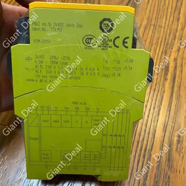 

Новое реле безопасности E61p 774192, 24 В постоянного тока, 4НО 2СО, абсолютно новое, оригинальное, в наличии, для ПЛК