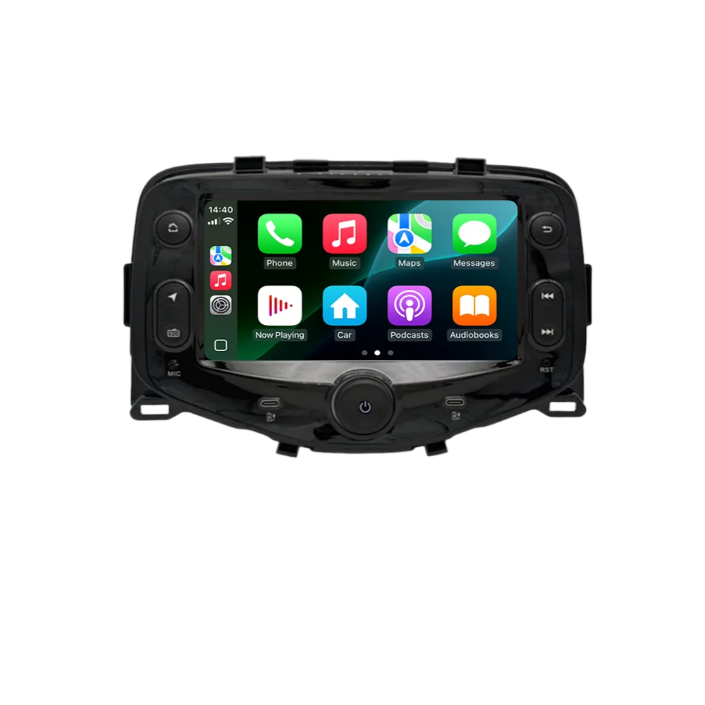 Autoradio Scherm Multimedia Speler voor Toyota Aygo Peugeot 108, Citroen C1 2014-2021 met DSP Stereo Carplay GPS Navigatie WiFi - afbeelding 2