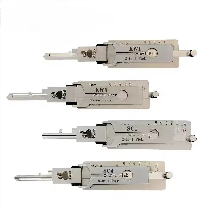 1PCS High Quality KW1 KW5 SC1 SC4 LISHI 2in1 Pick Tool for Kwikest Schlage Lock Civil Lock Core Locksmiths Tool Door Open Tool