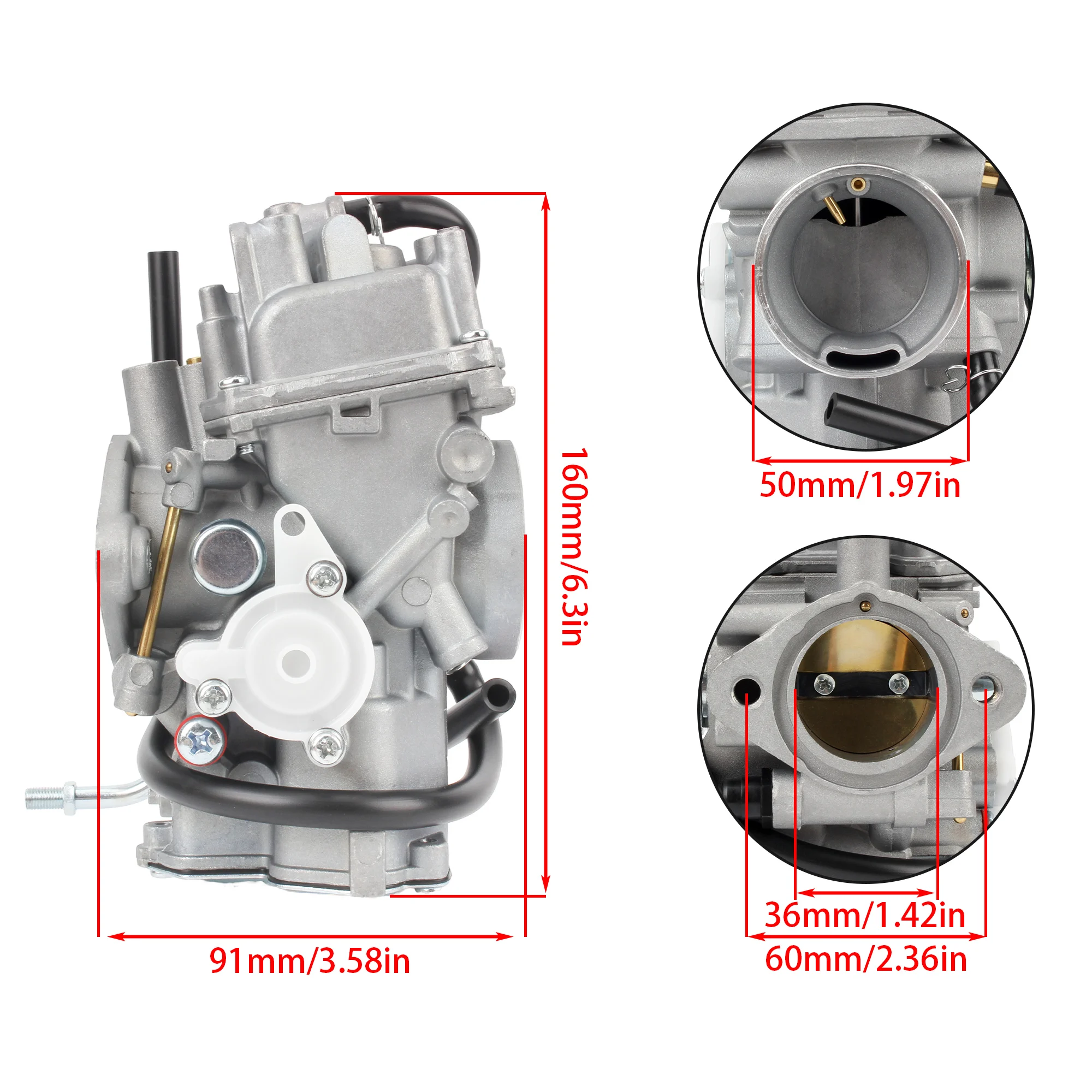 For Yamaha BIG BEAR 350 YFM350 2WD 1996-1998 Motorcycle Carburetor Carb Kit for WARRIOR YFM 350 1998-2004 ATV Fuel Supply System