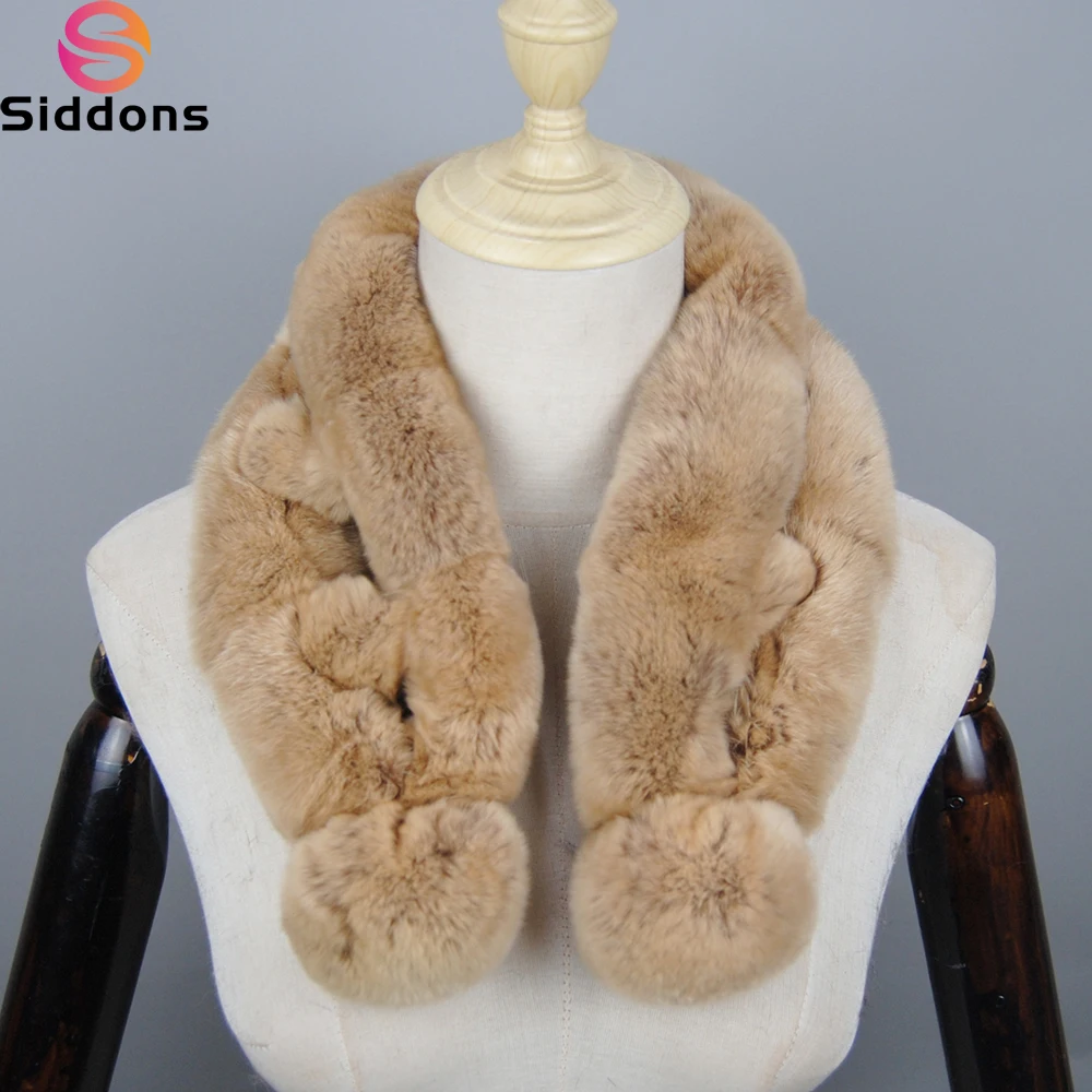 

Real Rex Rabbit Fur Scarf Women Winter For 2024 Fashion Genuine Fur Scarves Hot Sale Warm Real Rabbit Girls Scarves Luxury