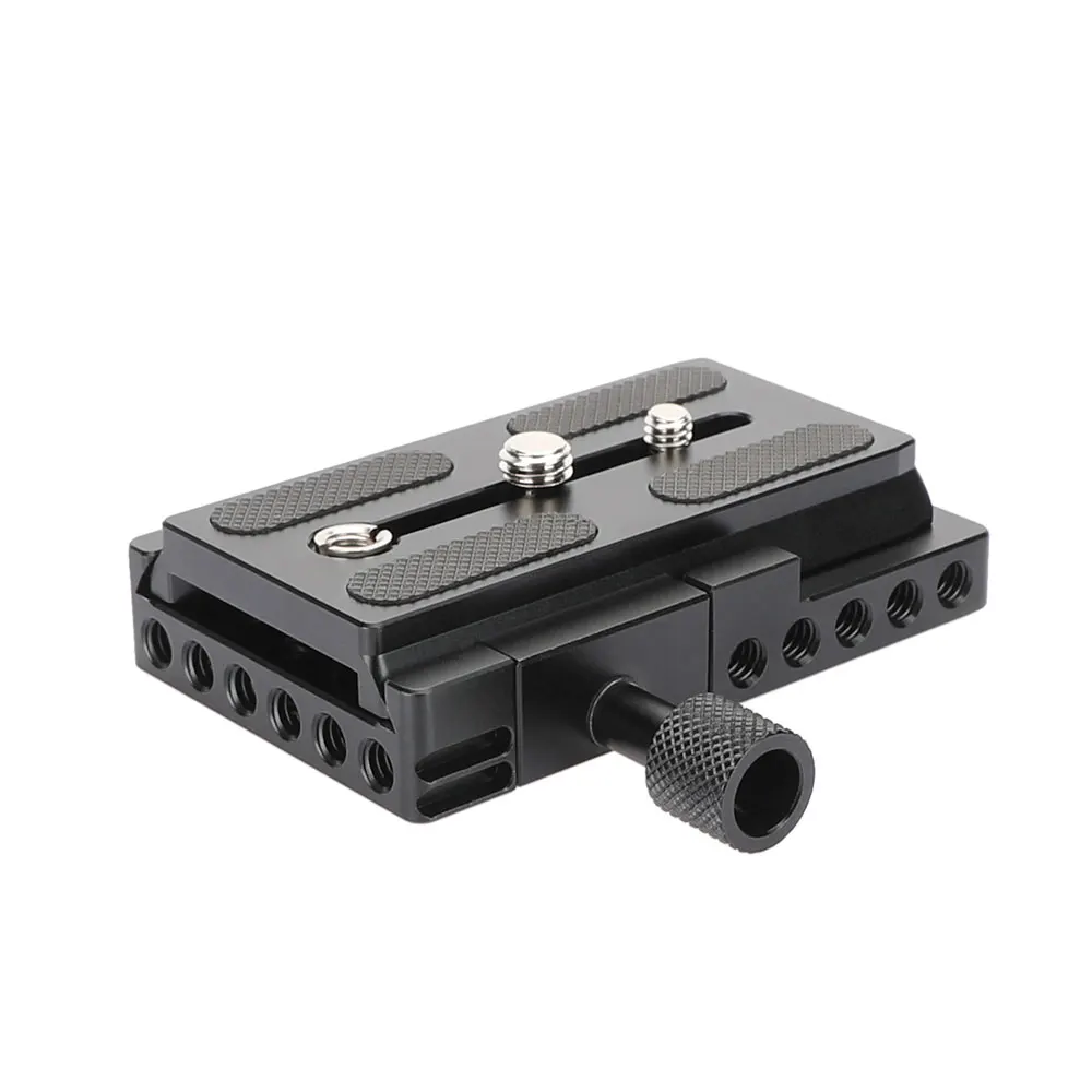 CAMVATE Longer Version Quick Release Plate Assembly P200 Clamp Adapter For Manfrotto 577 501 500AH 701HDV Q5 Camera Tripod Kit