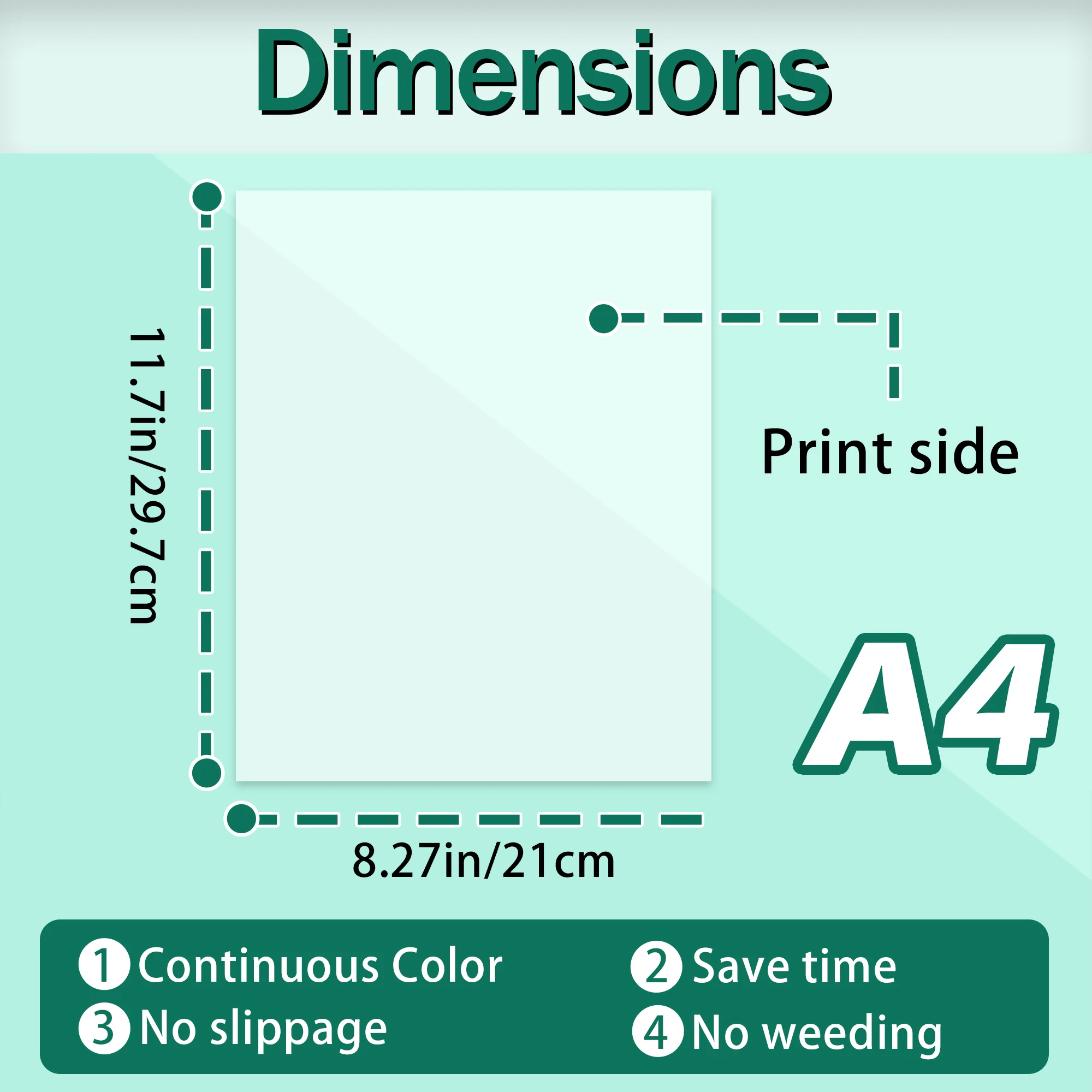 30 ورقة من ورق فيلم نقل Dtf A4 ورق فيلم الحيوانات الأليفة على الوجهين تقشير بارد/ساخن وطباعة Dtf لطباعة نقل ذاتية الصنع على أقمشة تي شيرت