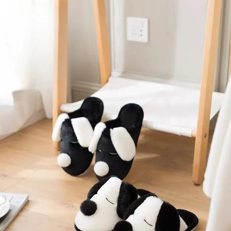 รองเท้าแตะลายการ์ตูนสนูปปี้ ใส่ในบ้านช่วงฤดูหนาว กันกลิ่น รองเท้าแตะผ้าฝ้ายลายการ์ตูน สำหรับคู่รัก นักเรียน หอพัก น่ารัก อุ่นสบาย