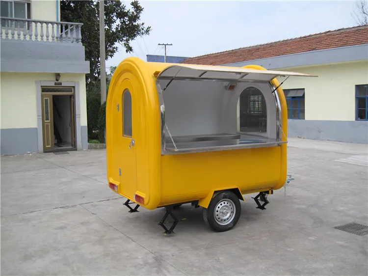 OEM mobilny szybki objazdowy bar ulica przekąska przyczepa Kiosk Van automat do kawy koszyk na sprzedaż z kołami