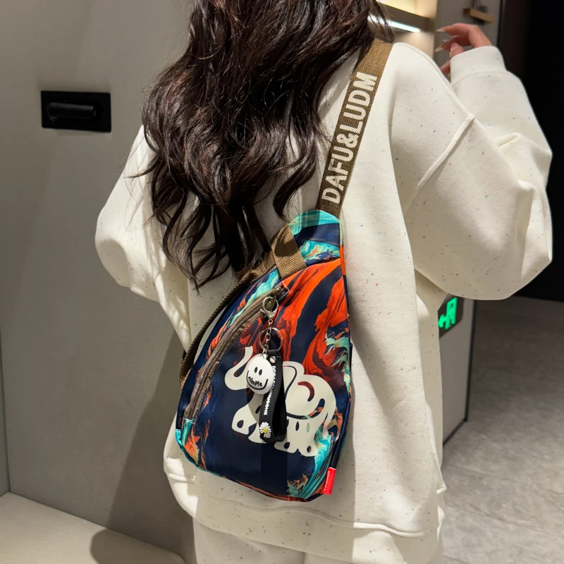 

Ladies' casual patterned trendy shoulder bag crossbody bag chest bag bolsos de mujer сумка жіноча bags for woman 슬링백 sac à main