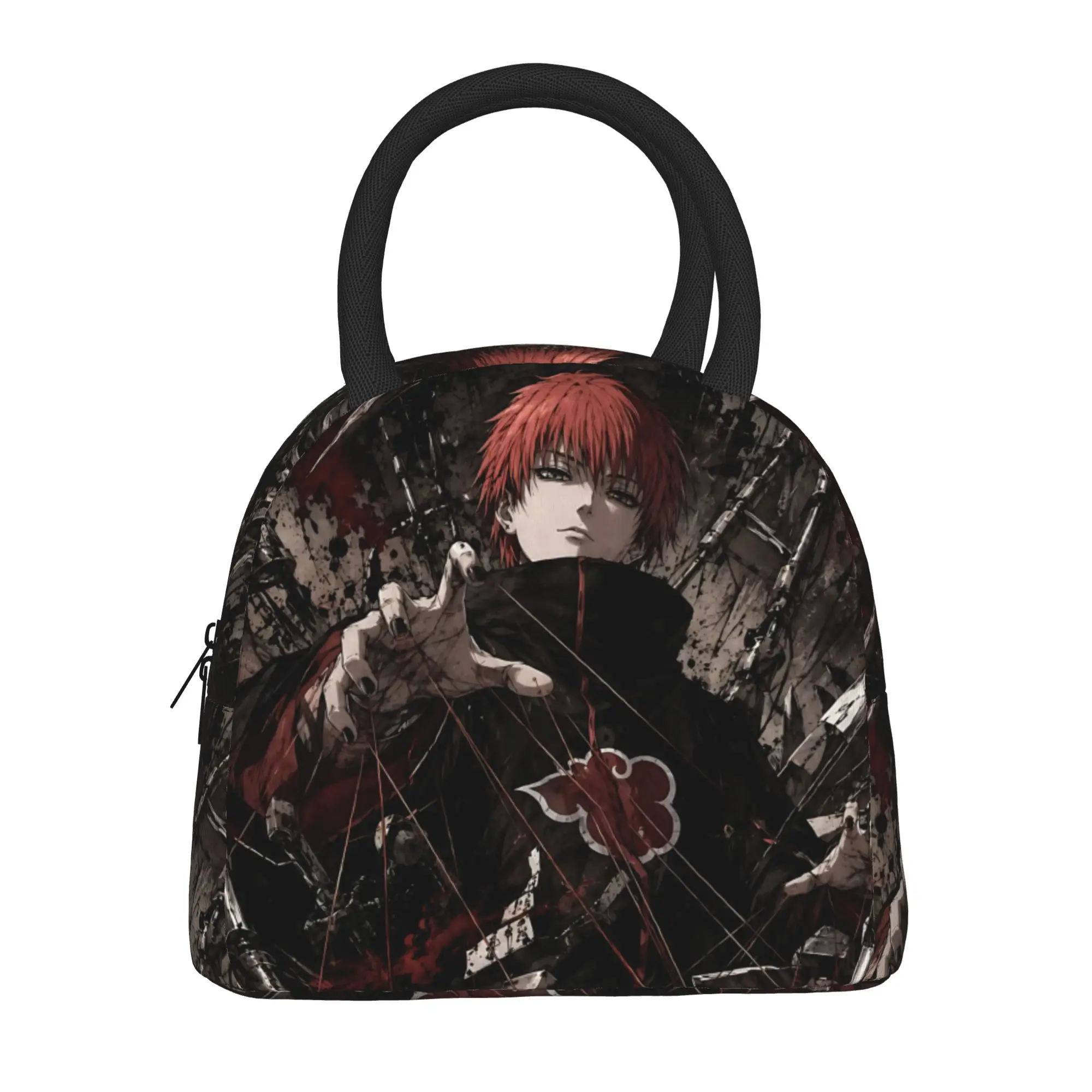 Naruto Anime Theme Insulated Lunch Bag Meal Pack Rice Bag  bolsa Student Bento Lunch Handbag Insulation
