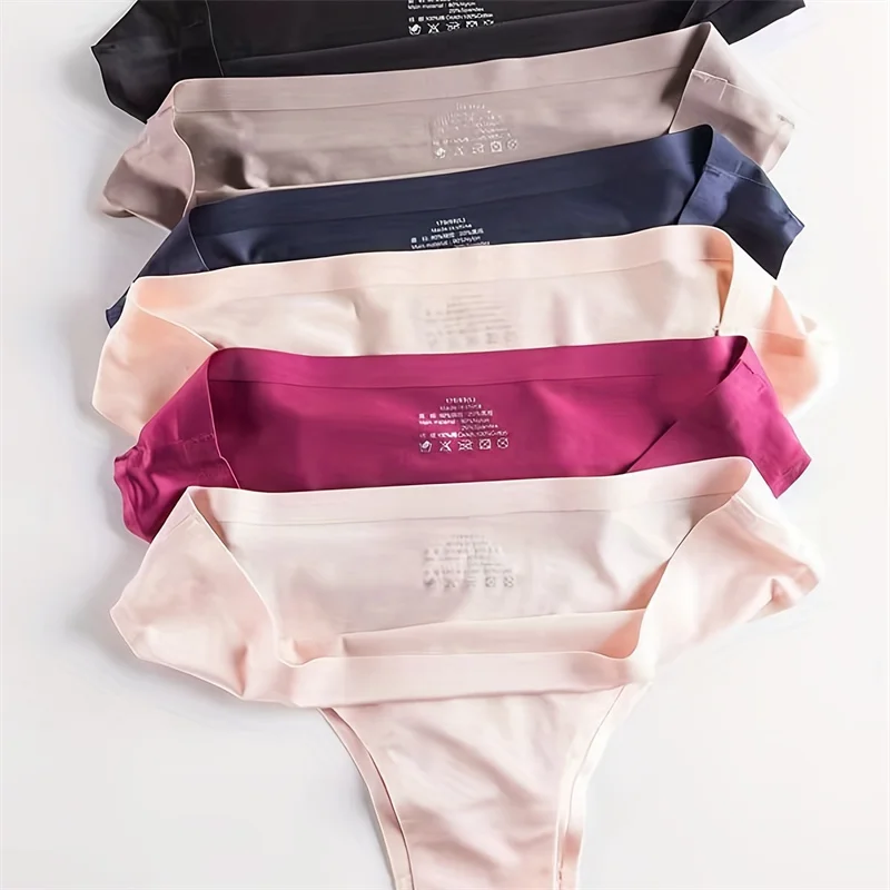 

6pcs Sexy Women's Panties Seamless Yoga Sports M L XL XXL Size Breathable Thong