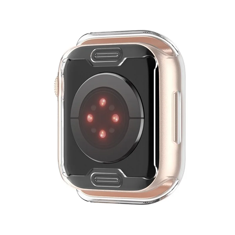 Custodia protettiva 1 pz per Apple Watch Series 7 41mm 45mm Soft TPU Cover Bumper Full Screen Protector iWatch Series 7 accessori