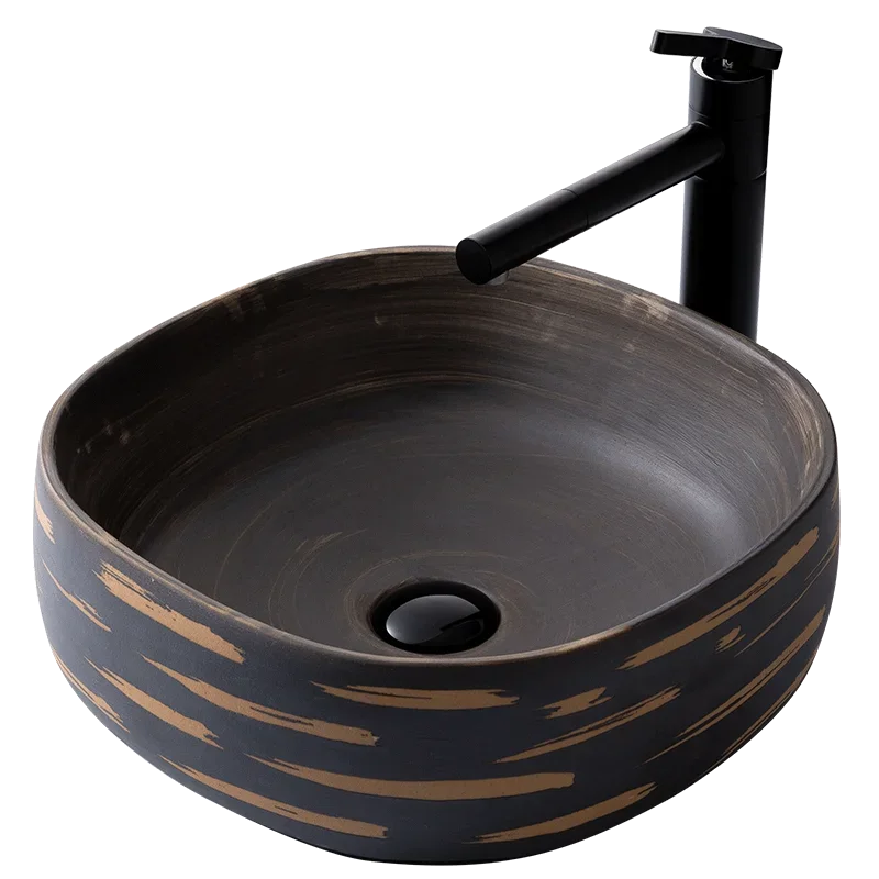 

*Handmade Blue And White China wash basin Ceramic Counter Top vanity wash basins ceramic Wash Basin Bathroom Sink