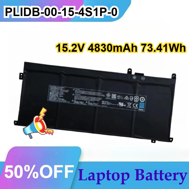 PLIDB-00-15-4S1P-0 Laptop Battery for Hasee Schenker Vision 15 Gaming Laptop Replacement Battery 15.2V 4830mAh 73.41Wh Bateria