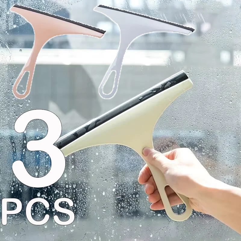 

New Simple Durable Window Mirror Car Windshield Squeegee Glass Wiper Silicone Blade Cleaning Shower Screen Auto Detailing