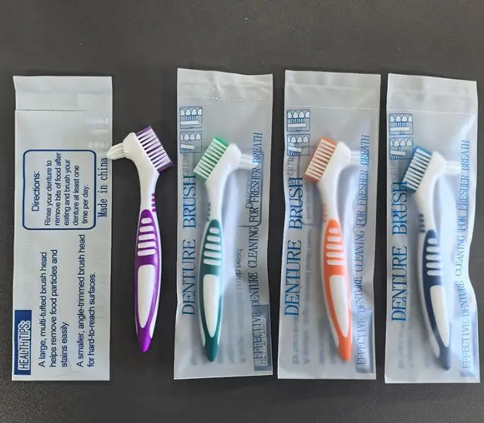 

30pcs Denture Toothbrush Cleaning Brush Double Sided Denture Brush Invisible Braces Orthodontic Retainer Descaling Brush