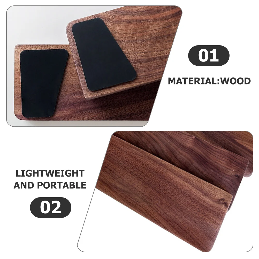 

Ergonomic Wooden Wrist Rest Walnut Keyboard Support Anti Slip Design Portable Comfortable Typing Gift for Gamers Writers