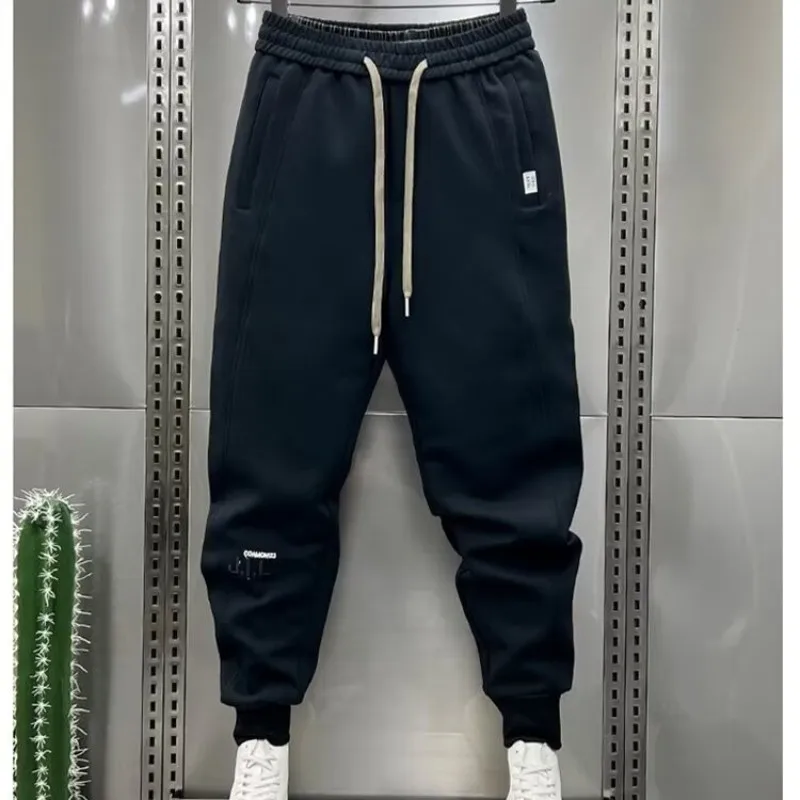 

Spring And Autumn Casual Long Hiphop Pants Men New Style Binding Black Loose Straight Leg Small Foot Mens Joggers Sweatpants