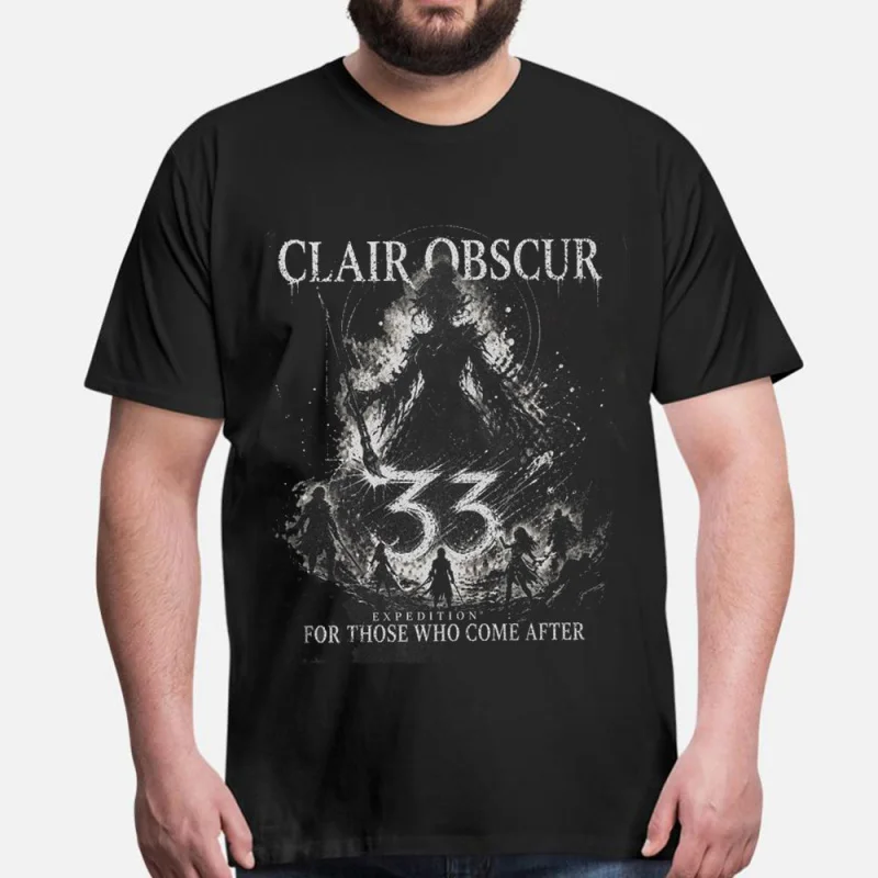 0427 Clair Obscur Expedition 33 Gift for gamer 100% cotton printed tee Short Sleeve Graphic T-Shirt All size tops S-6XL