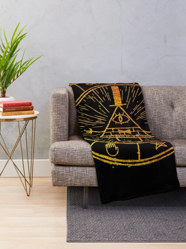 The Bill Cipher Wheel Throw Blanket Baby Tourist Bed Fashionable Custom Large Blankets