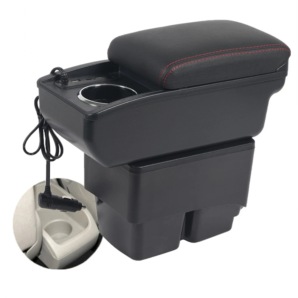 

Ford Fiesta Armrest box﻿ elbow support central content store case console storage