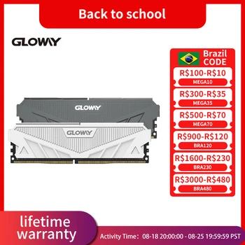 Gloway Memória Ram DDR4 8GB 16GB 32GB 3000mhz 3200mhz with heat sink compatible for desktop Computador memory