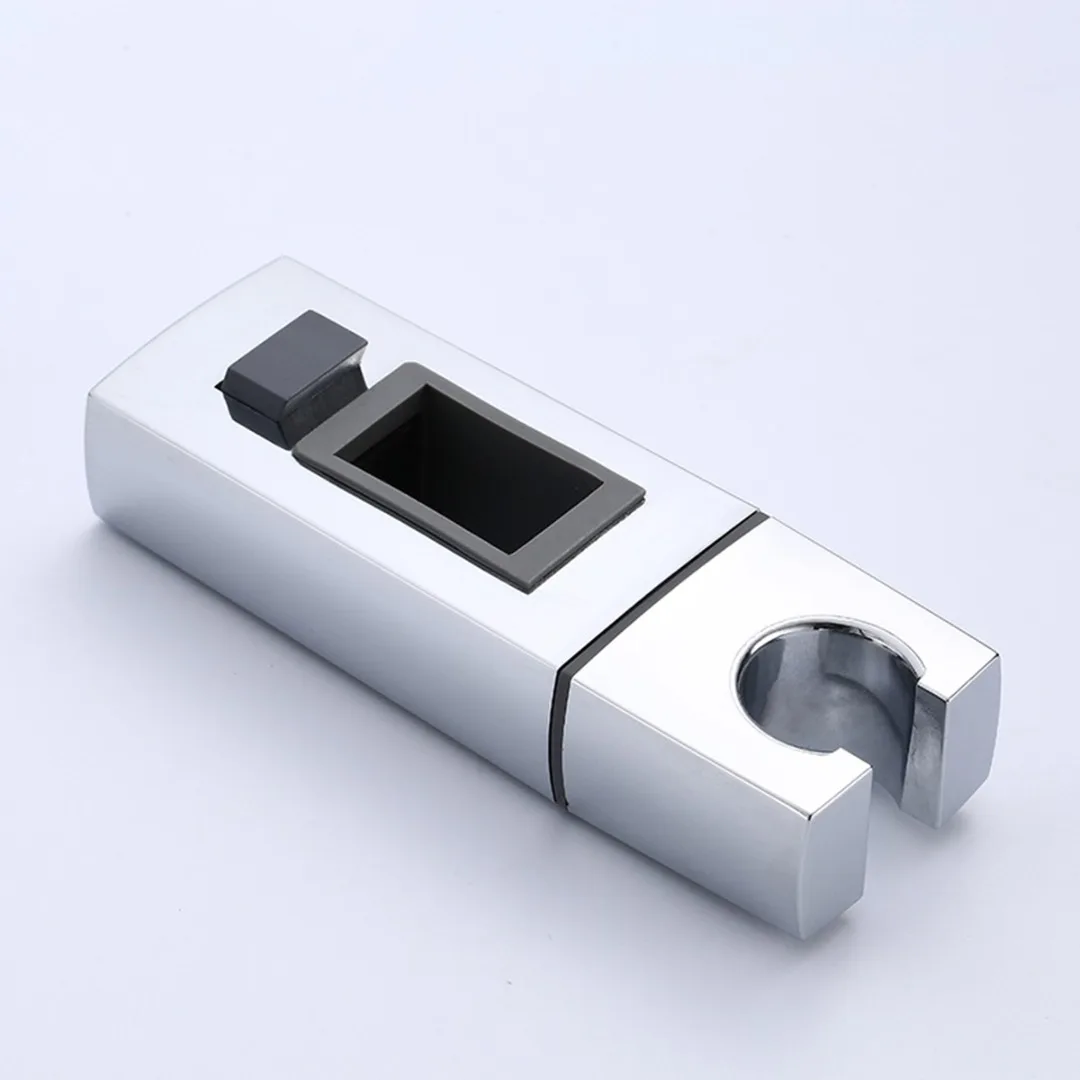 1PC regolabile cromato bagno soffione doccia supporto Riser Rail staffa Slider