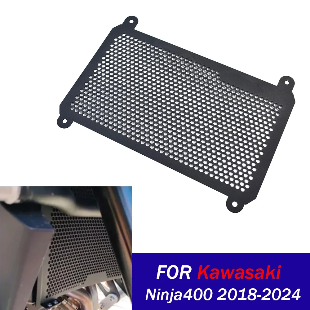 

For Kawasaki Ninja400 Z400 Radiator Grille Guard Grill Cover For Ninja Z400 2017-2021 Motorcycle Water Tank Cooler Protector