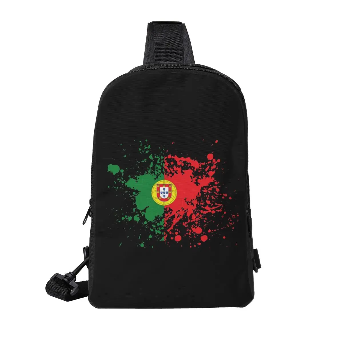 

Flag Of Portugal Chest Bag Men Sling Crossbody Backpack Chest Bag Traveling Hiking Daypack Shoulder Bag