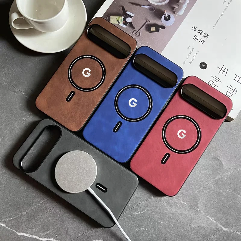 Luxury Business Leather For Magsafe Phone Case For Google Pi