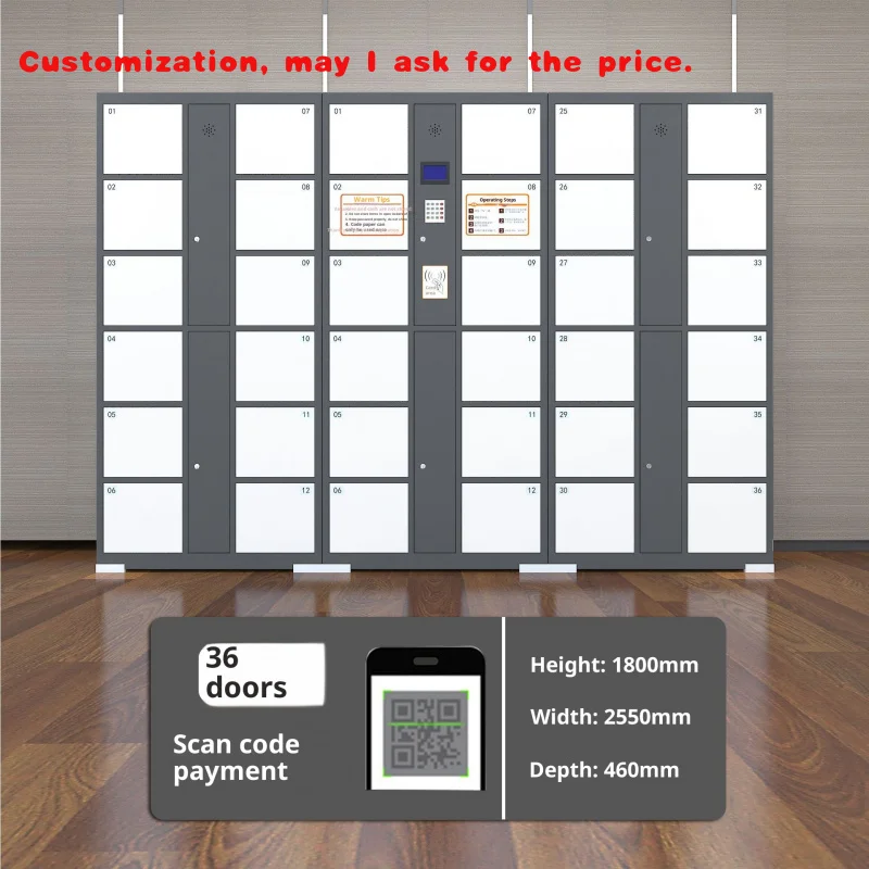 custom.Commercial Grade Parcel Locker Outdoor Waterproof Durable Delivery Cabinet Community Gym Business Electronic Lo