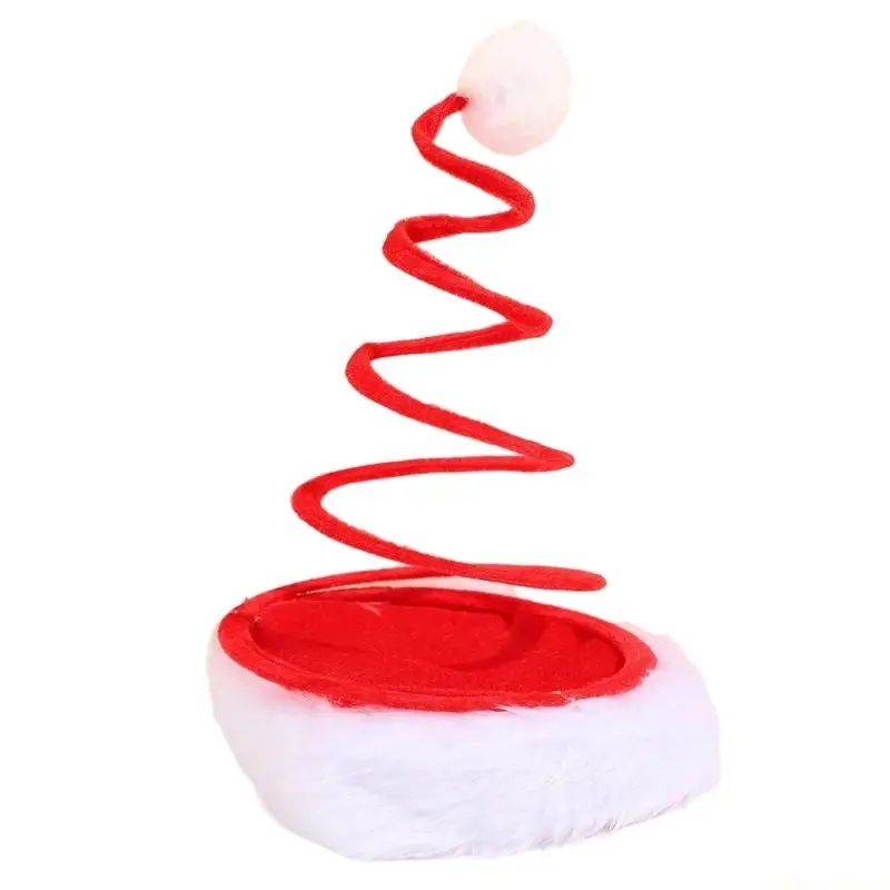 31BF Christmas Costume Hair Accessory With Spring Hat Design for Holiday Parties Group Photos and Seasonal Party Wear