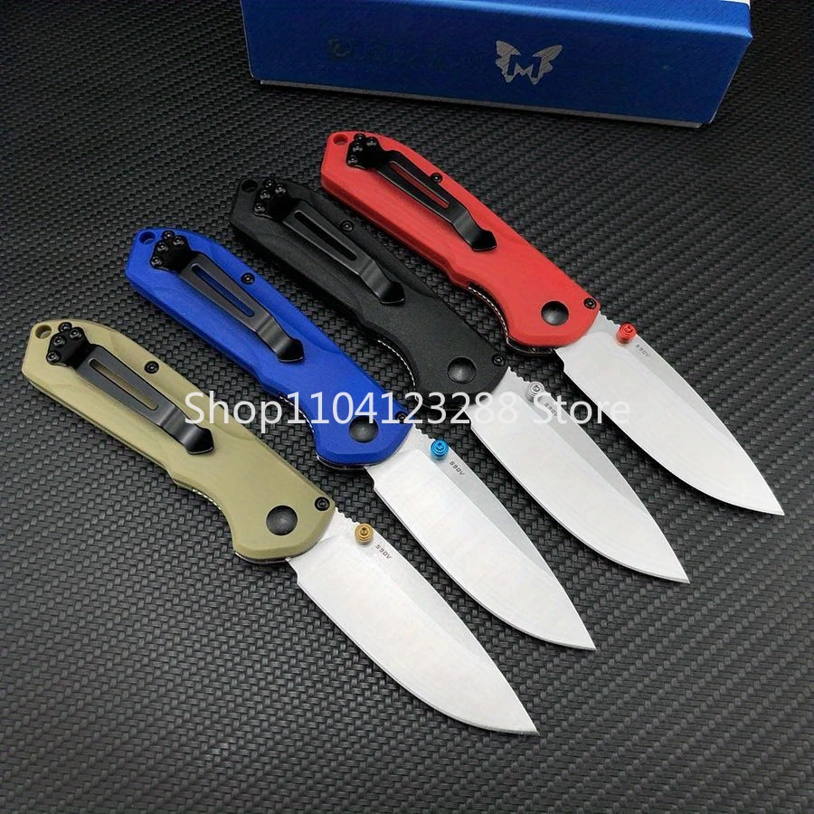 565 Knife Outdoor Pocket Folding Knife EDC Multifunctional Camp Fishing Tool Satin Plain Blade Nylon Wave Fiber Fiber Handles